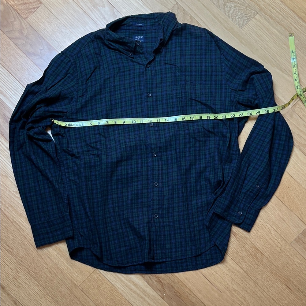 Old Navy Men's Casual Button Down Shirts - Green, Black, Blue Plaid - Picture 14 of 16